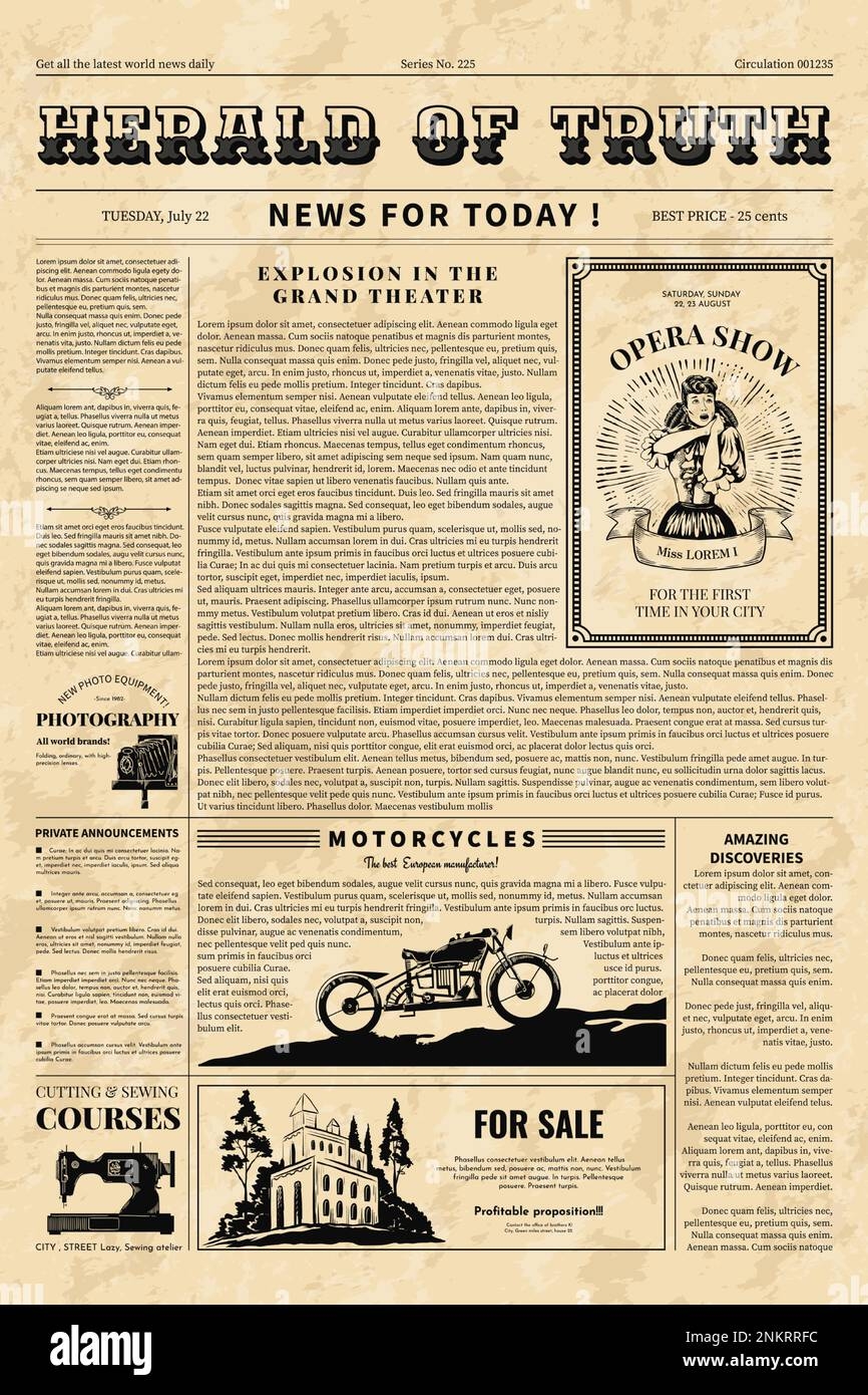 Free Printable Newspaper Front Page Template