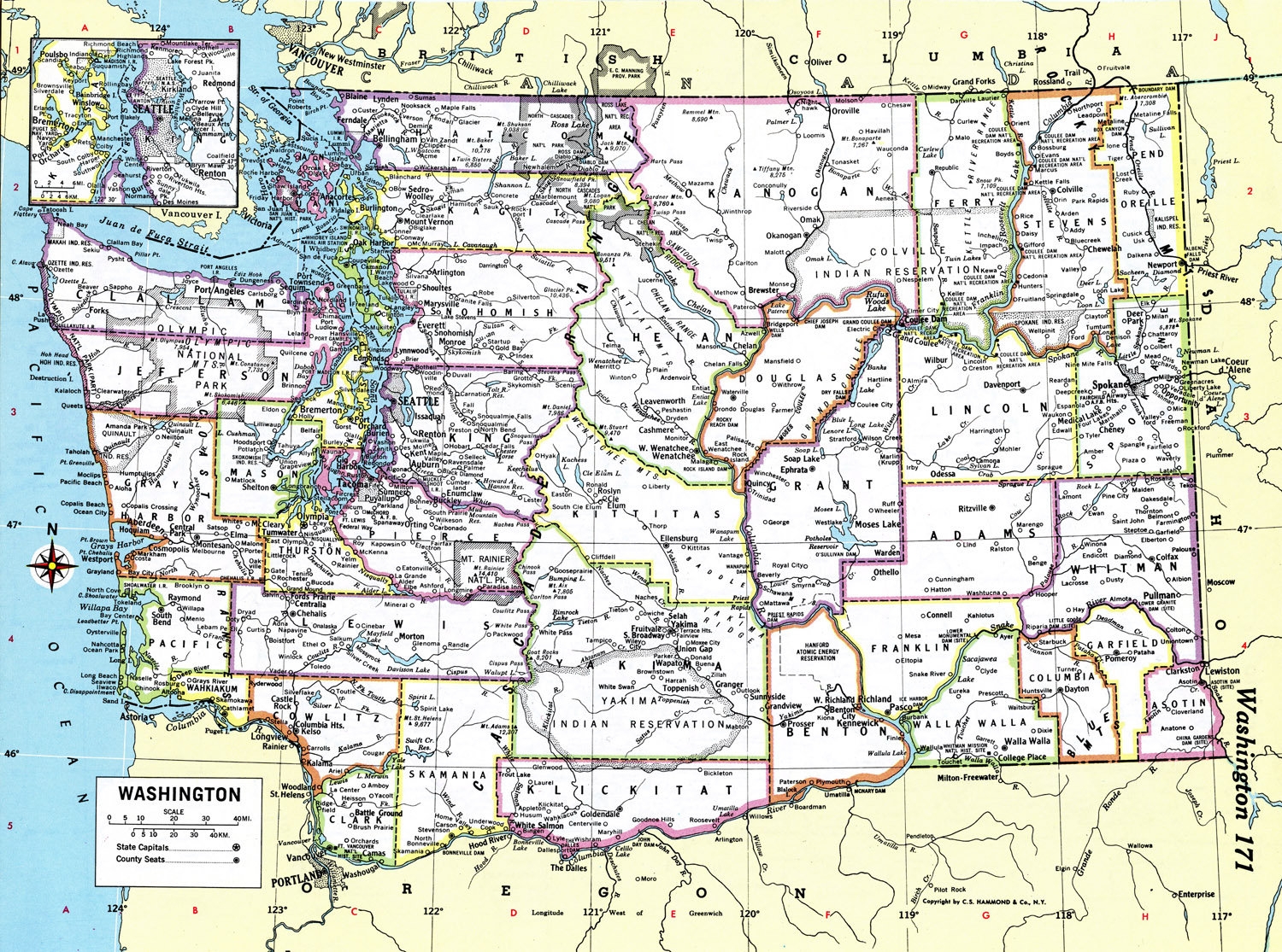 Washington Map Instant Download Printable Map Digital Download Worksheets Library Washington Map Instant Download Printable Map Digital Download Worksheets Library