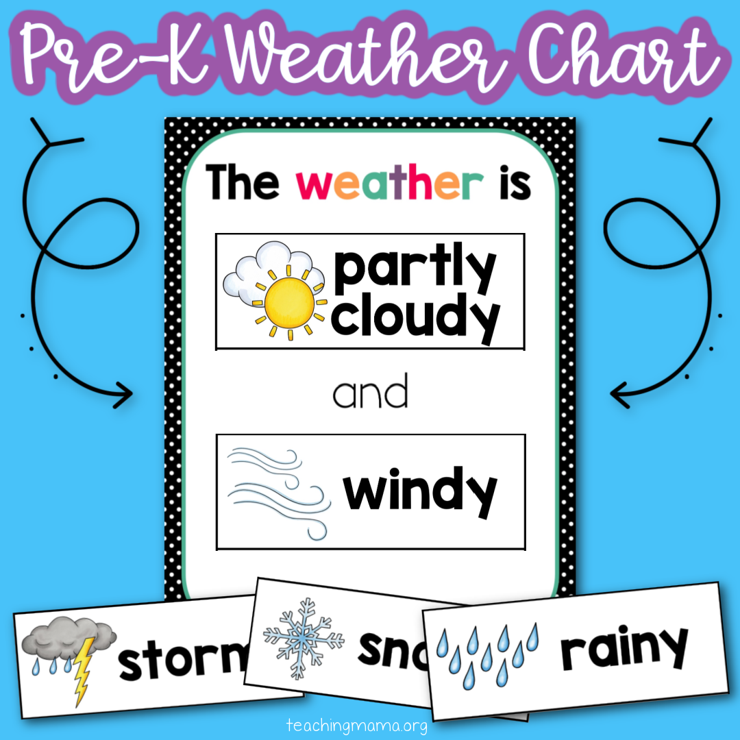 Weather Printables For Circle Time Teaching Mama