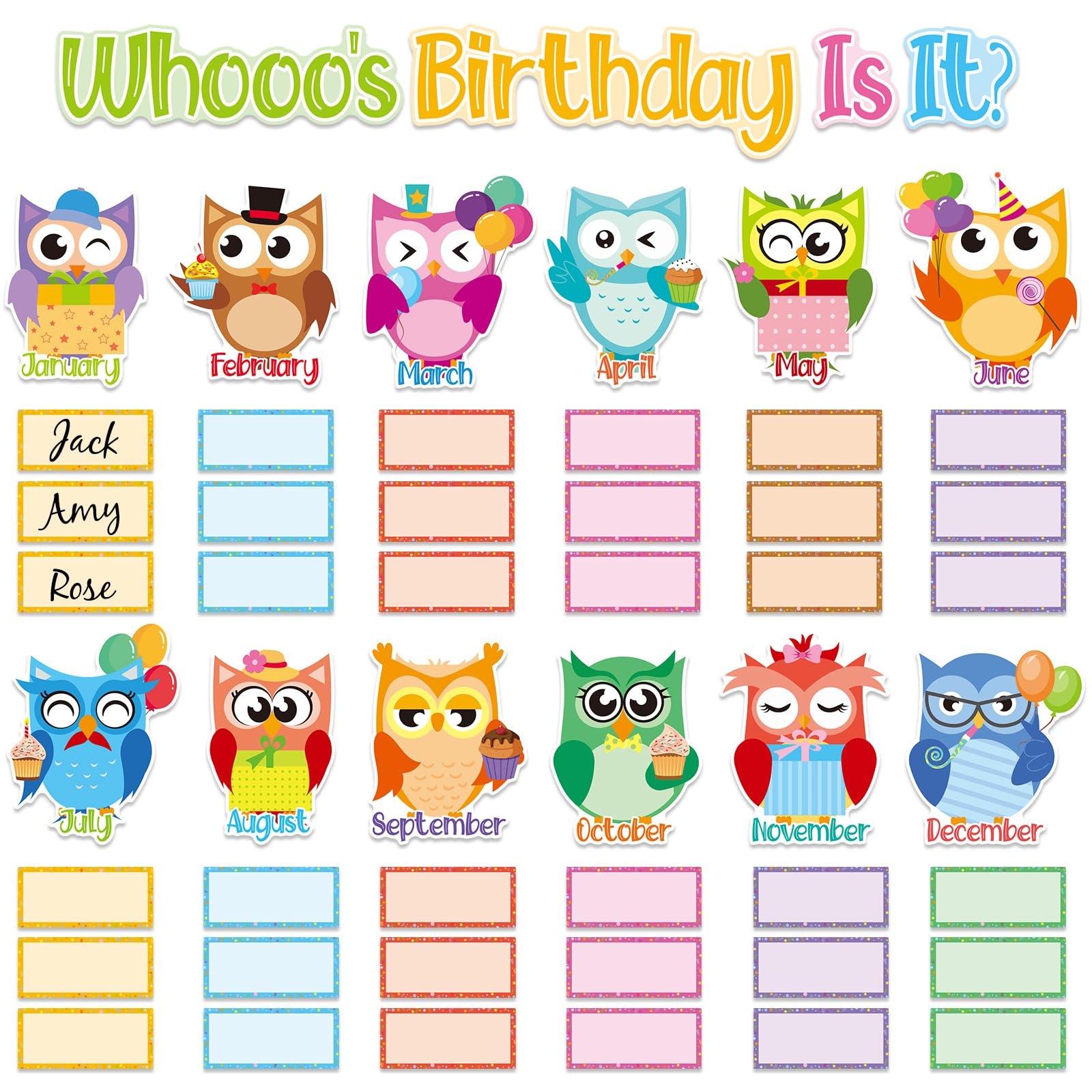 Weekgrat 64 Pcs Happy Birthday Bulletin Board Set Owl Cutouts Birthday Classroom Decorations Owl Birthday Calendars Chart Poster Supplies For First Day Of School Teacher Classroom Wall Decor Amazon sg Office Products Weekgrat 64 Pcs Happy Birthday Bulletin Board Set Owl Cutouts Birthday Classroom Decorations Owl Birthday Calendars Chart Poster Supplies For First Day Of School Teacher Classroom Wall Decor Amazon sg Office Products