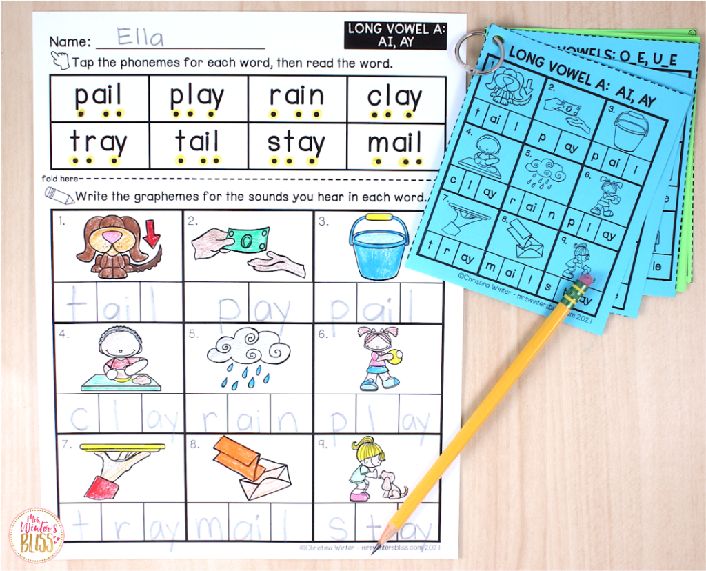 Word Mapping Activities Connecting Phonemes To Graphemes Lead In Literacy Resources For Kindergarten 1st 2nd Grade