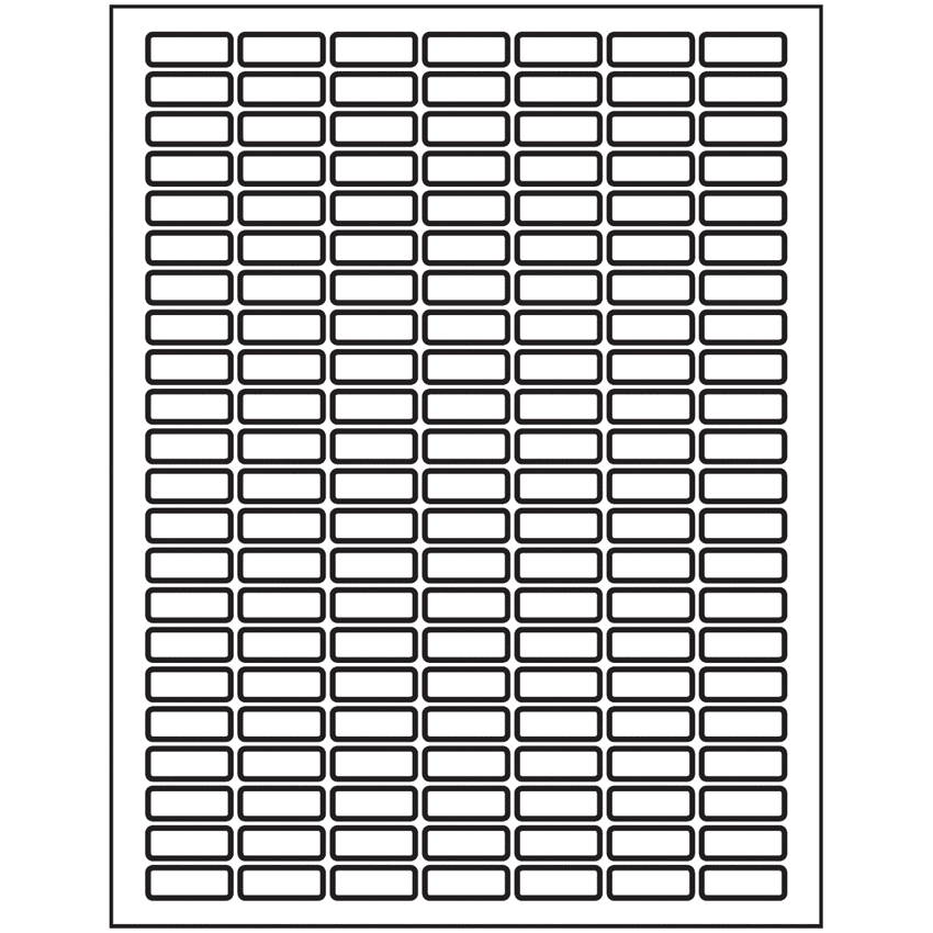 1 X 0 375 Clear Matte Rectangular Sheet Labels Style 112 Smith Corona