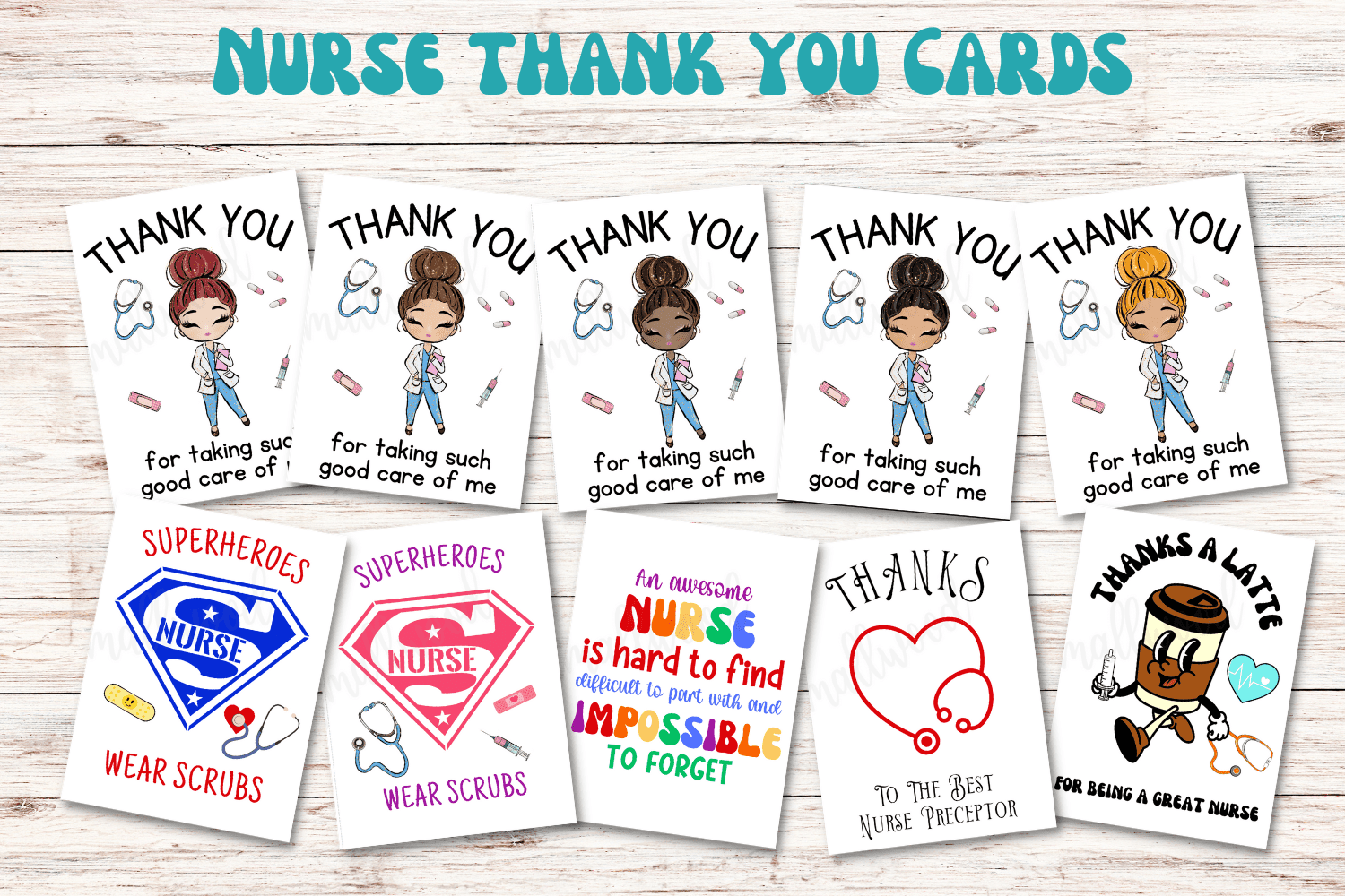 10 Cute Nurse Thank You Cards Free Printable Cassie Smallwood
