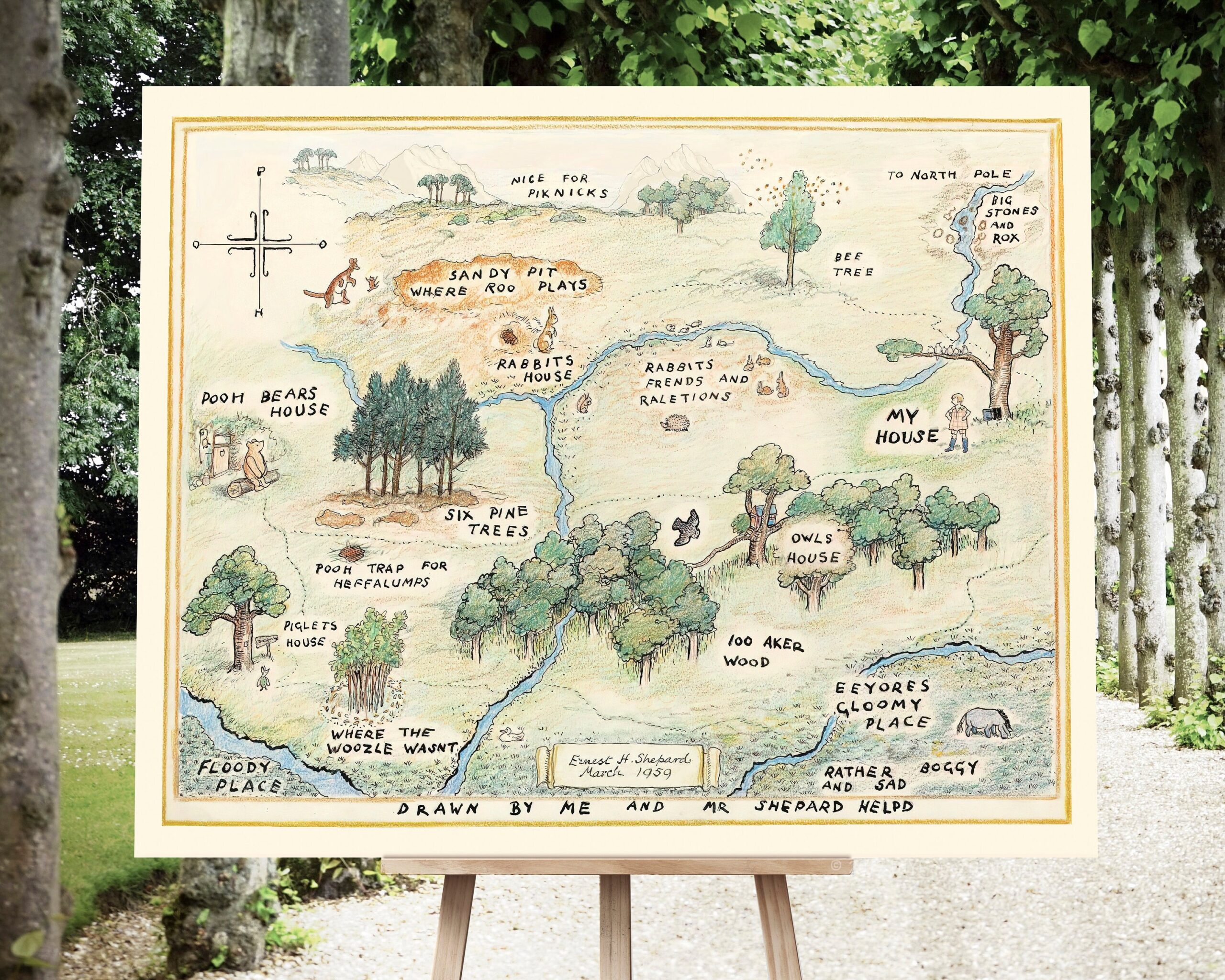 Hundred Acre Wood Map Free Printable Hundred Acre Wood Map Free Printable