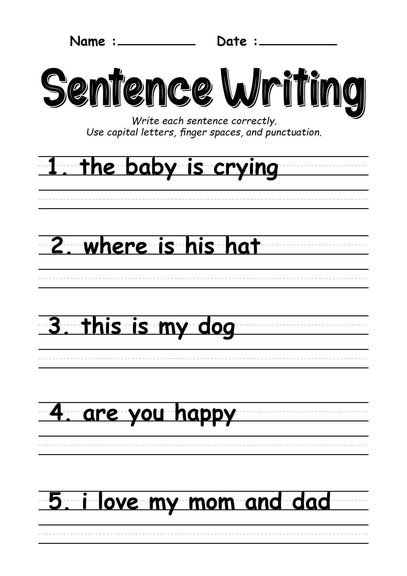 13 English Worksheets Guided Writing Free PDF At Worksheeto