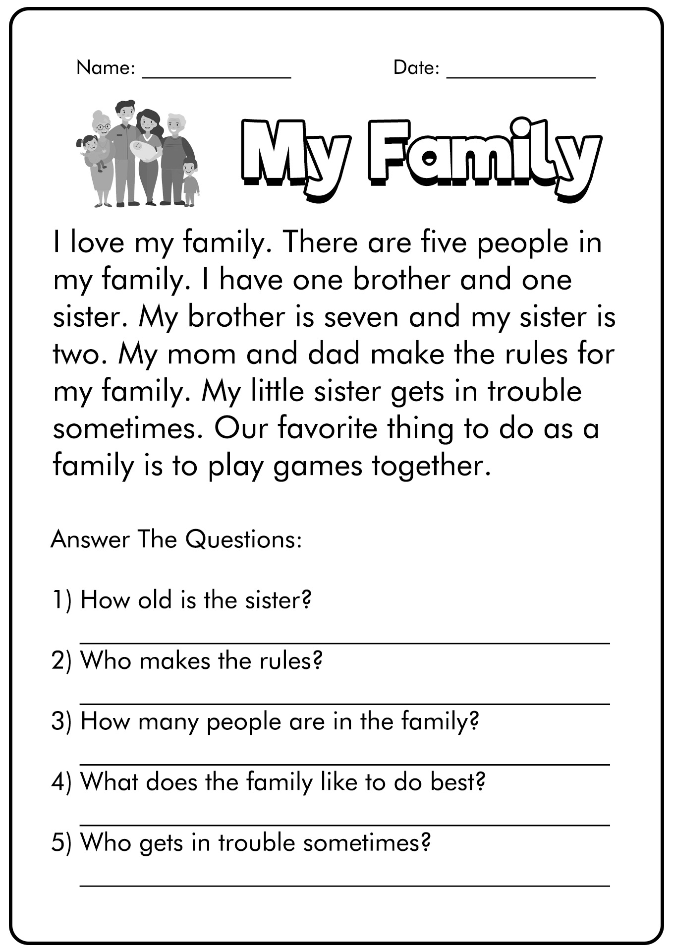 15 First Grade Reading Comprehension Worksheets Free PDF At Worksheeto