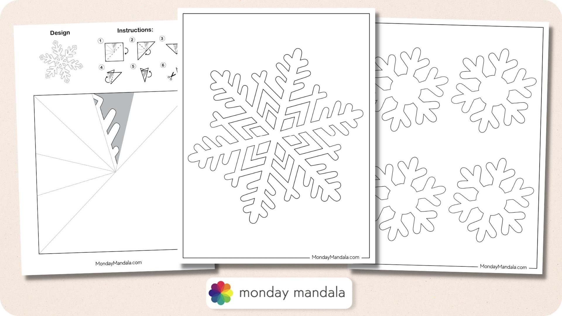 Free Printable Snowflake Stencil Template Free Printable Snowflake Stencil Template