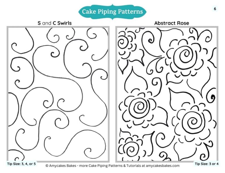 18 Pro Cake Decorating Piping Patterns Free Practice Templates