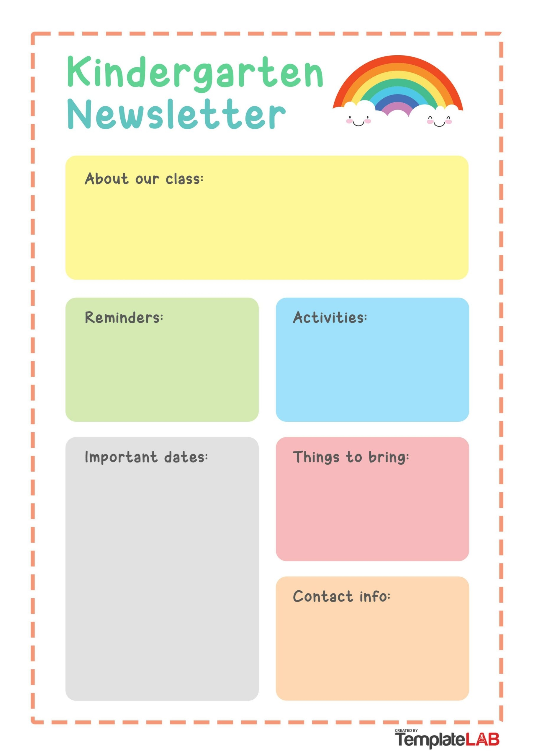 19 Creative Preschool Newsletter Templates FREE 