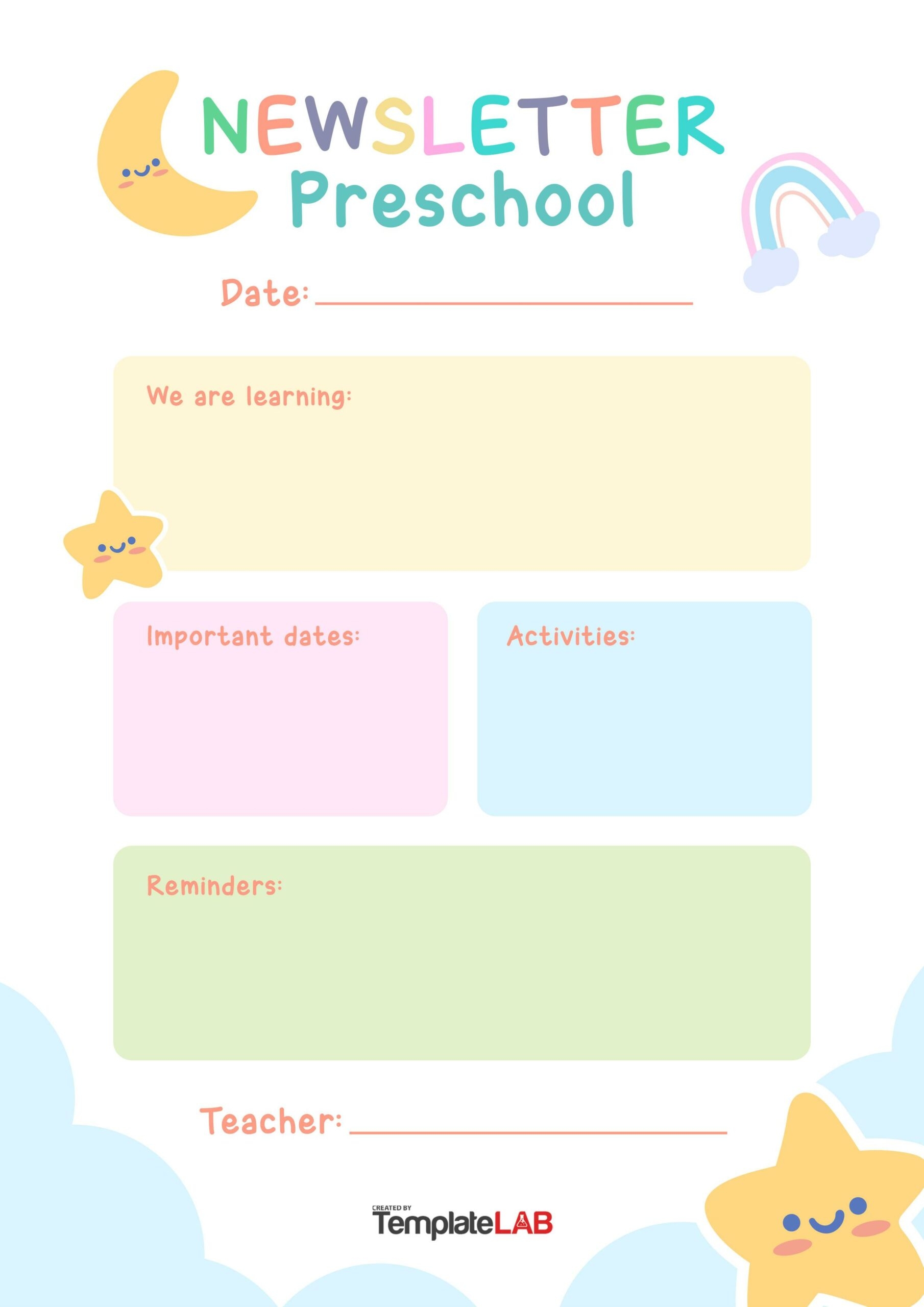Free Printable Newsletter Templates For Preschool