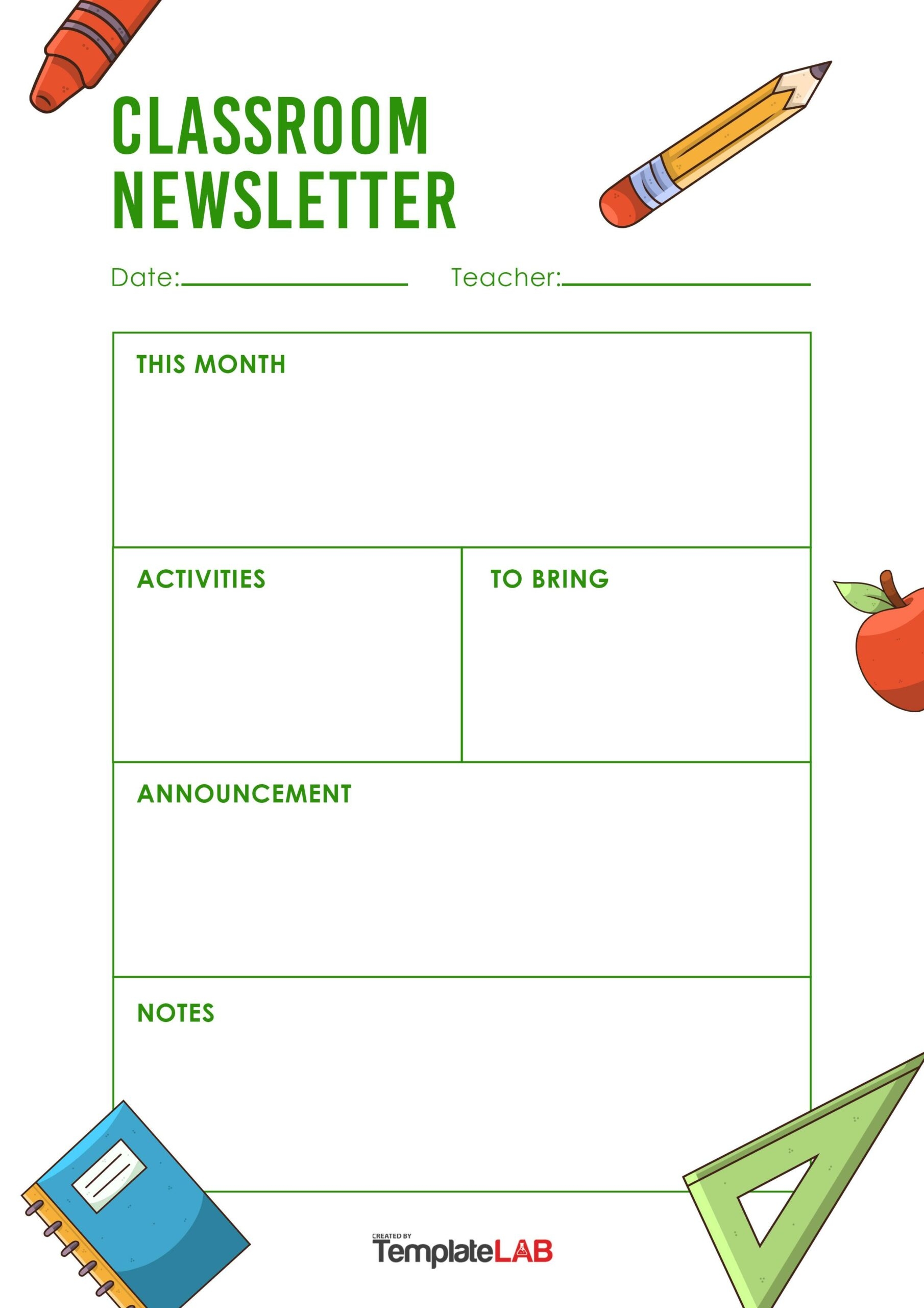 Free Printable Newsletter Templates For School