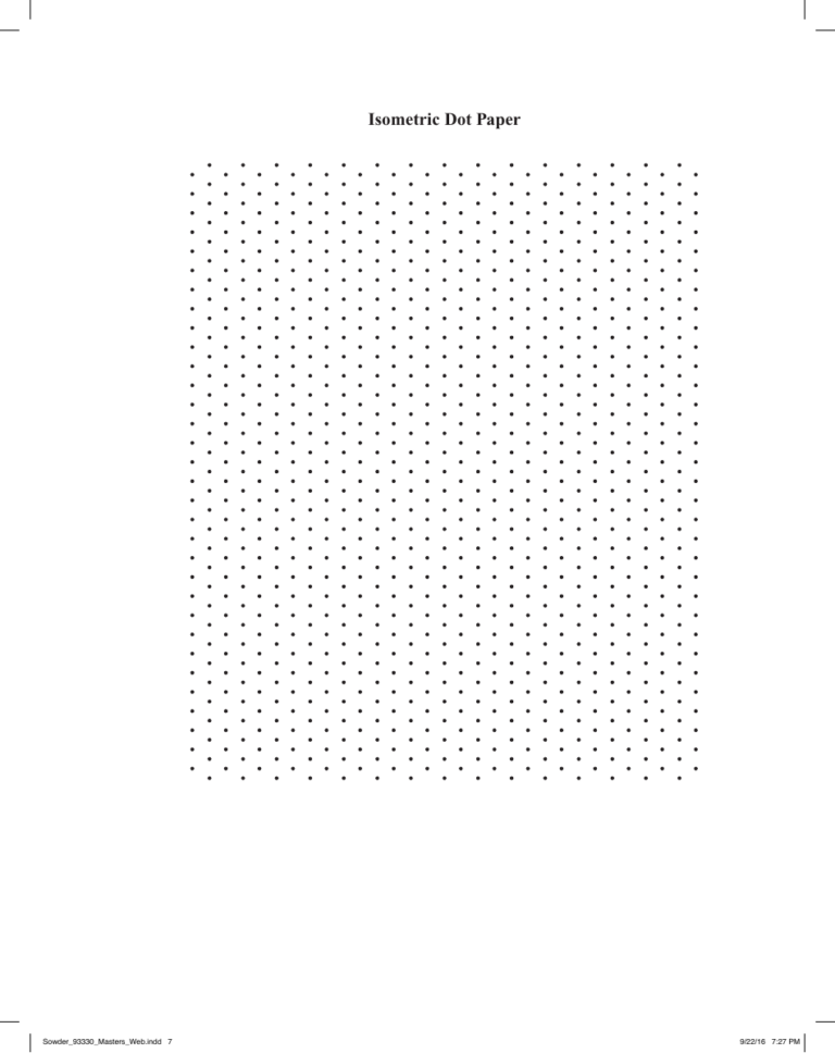 2 page Isometric Dot Paper Template Download Printable PDF Worksheets Library