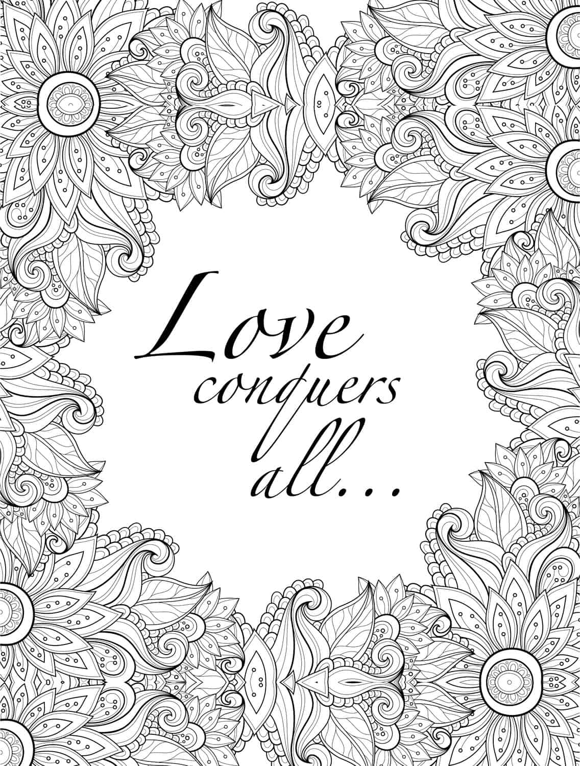 Printable Coloring Sheets For Adults