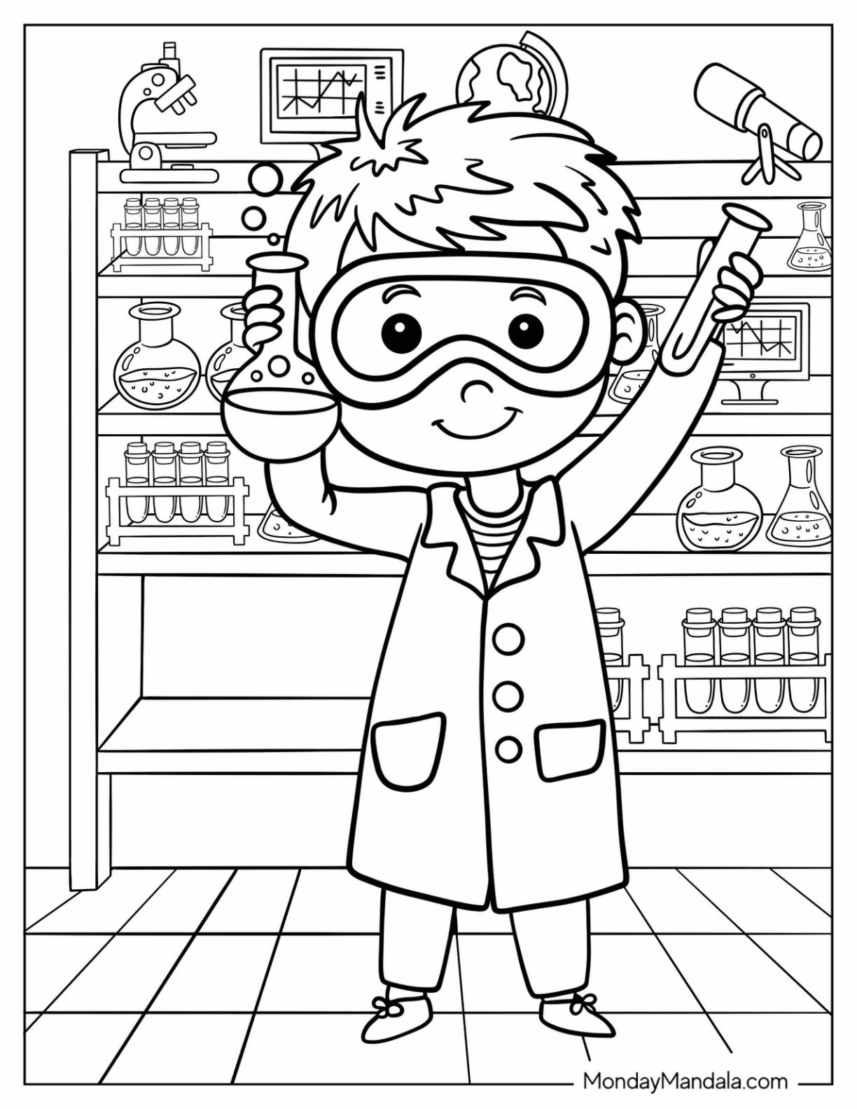 Free Printable Science Coloring Sheets Free Printable Science Coloring Sheets