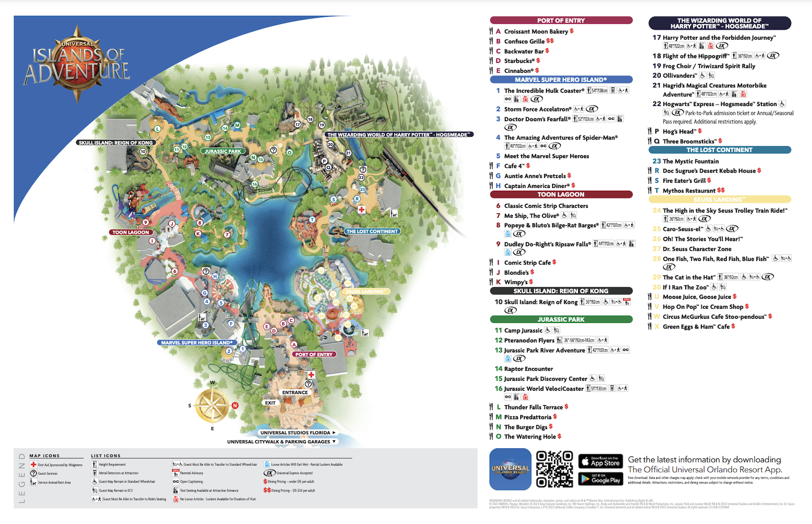 2024 Universal Orlando Resort Map In Florida Printable PDFs 