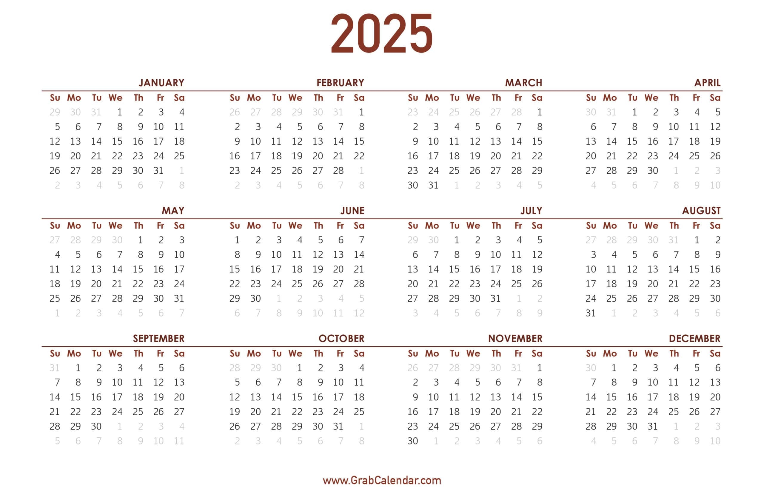 Grab Calendar July 2025 Grab Calendar July 2025