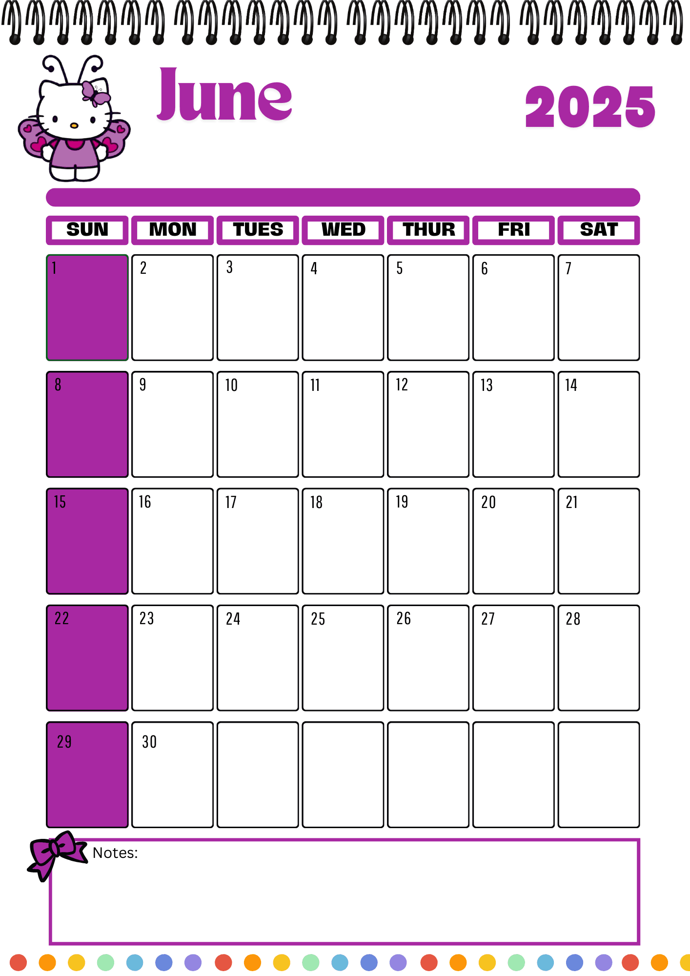 2025 Hello Kitty Calendar By Honeynavarrete Raket PH