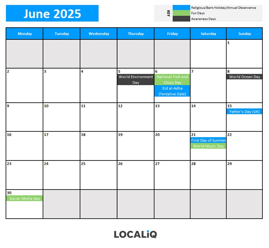 2025 Key Awareness Days And Holidays For Social Media