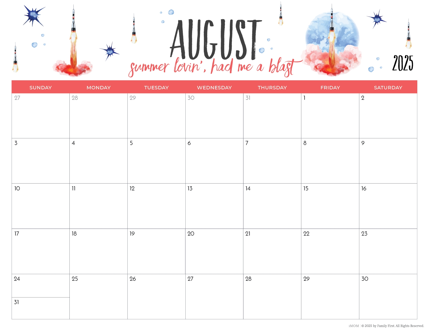 2025 Printable Calendars2025 Printable Calendars For Moms IMOM