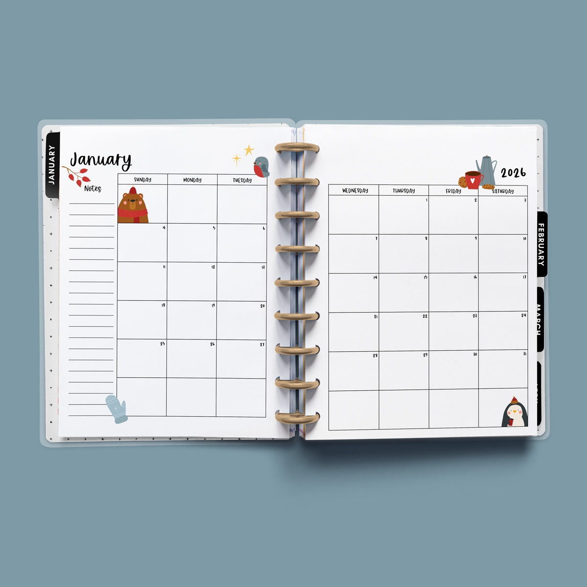 2026 2025 Free Printable Monthly Calendar With Holidays