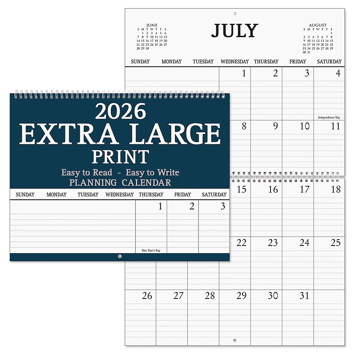 2026 Extra Large Print Calendar Current Catalog