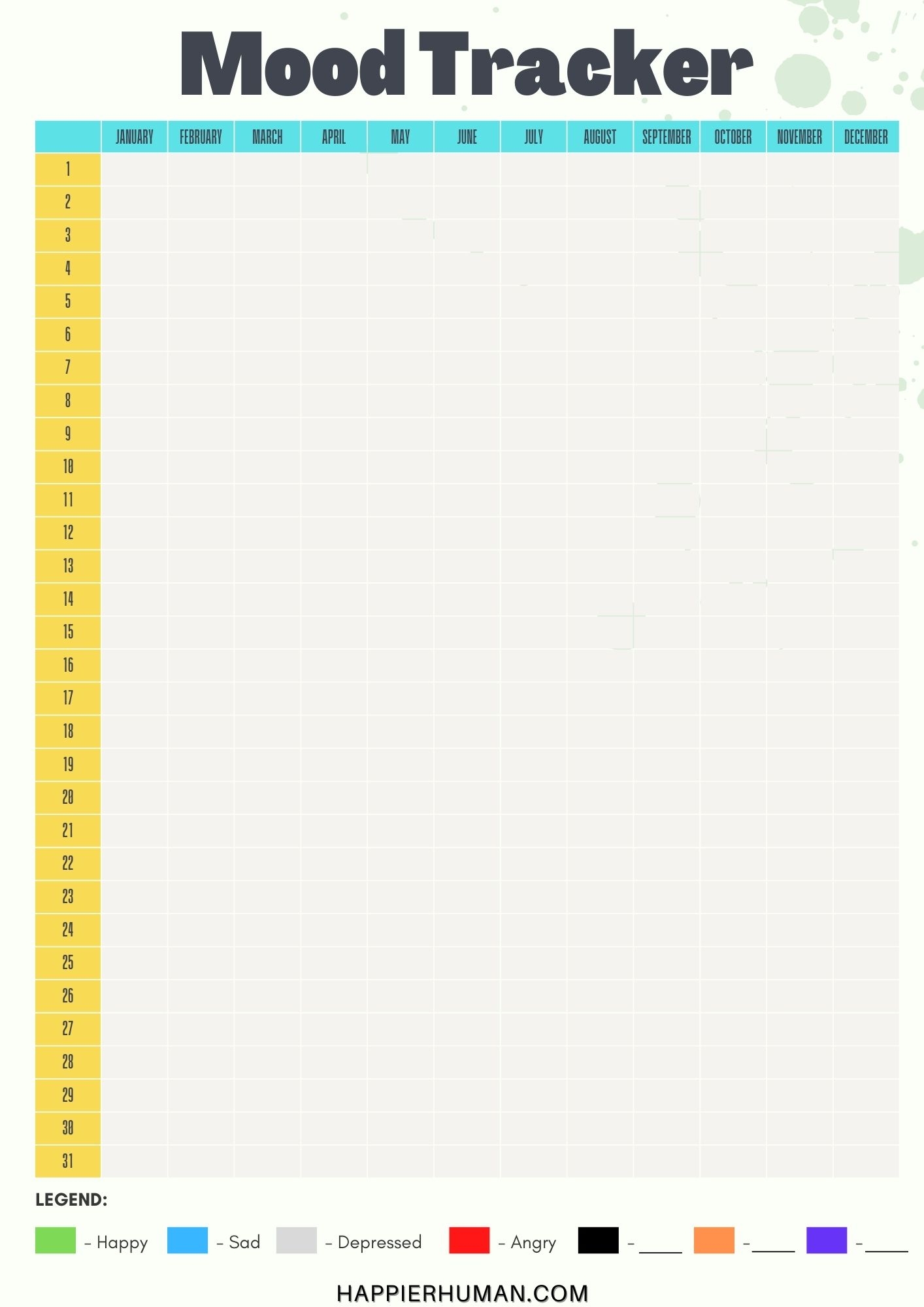 22 Mood Tracker Printables To Understand Yourself Better Happier Human