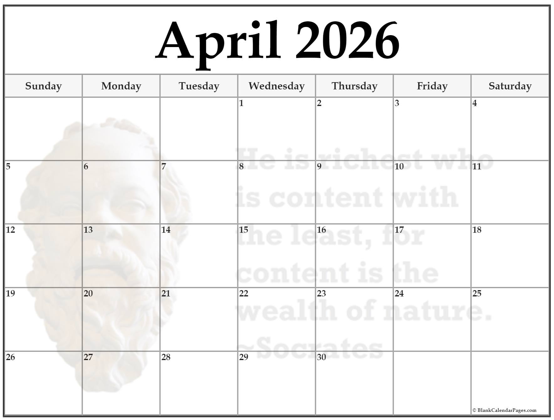 24 April 2026 Quote Calendars 24 April 2026 Quote Calendars