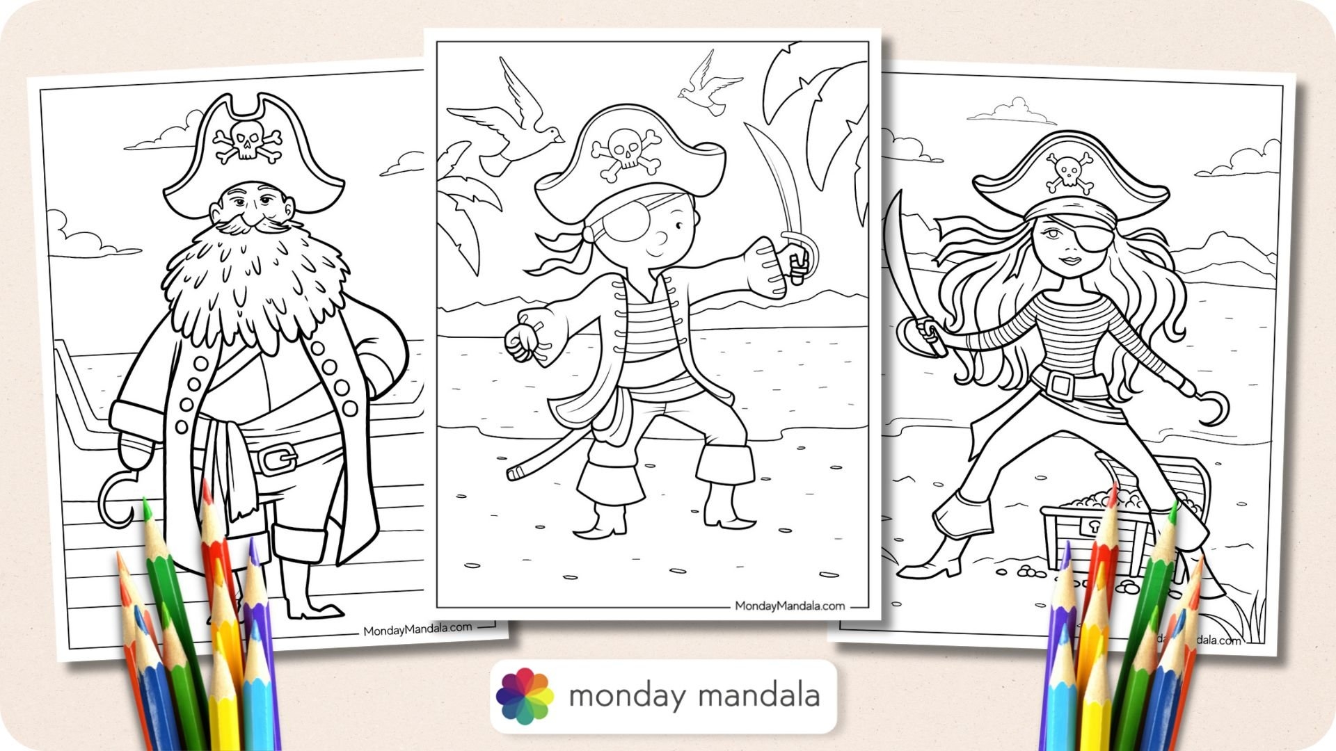 28 Pirate Coloring Pages Free PDF Printables 28 Pirate Coloring Pages Free PDF Printables