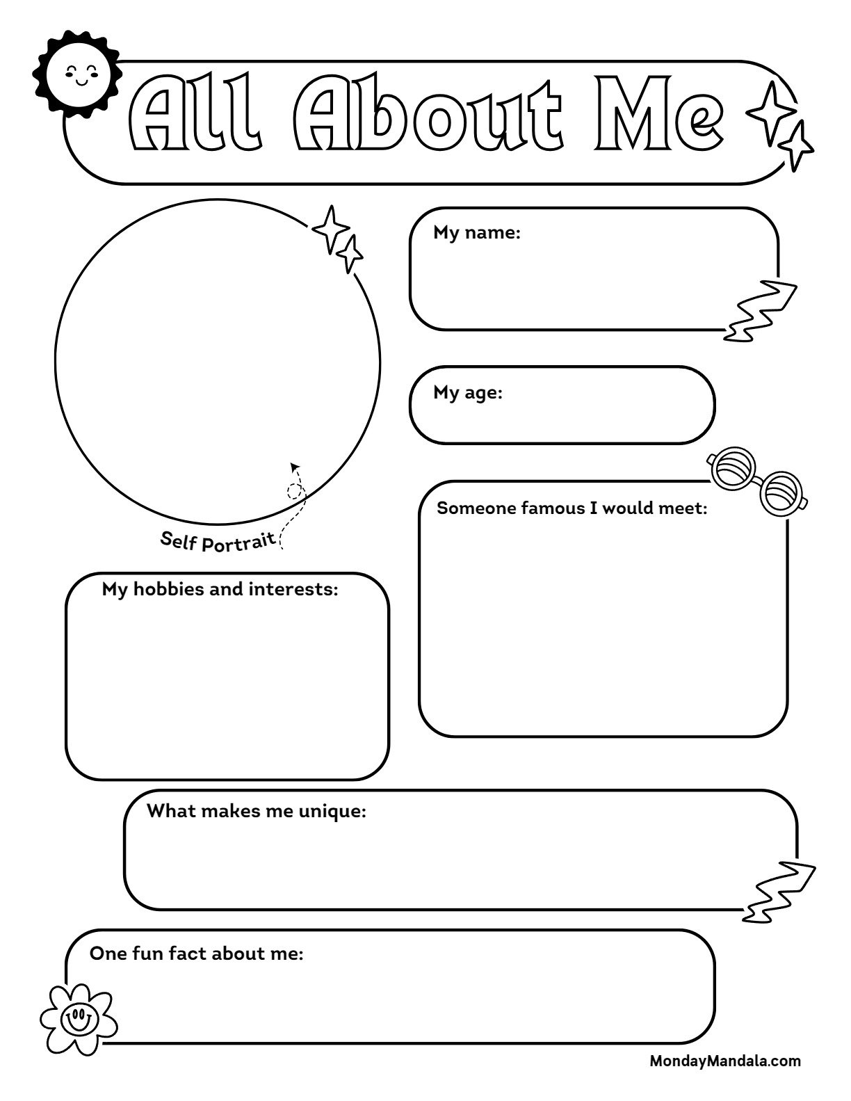 Printable Getting To Know You Worksheets