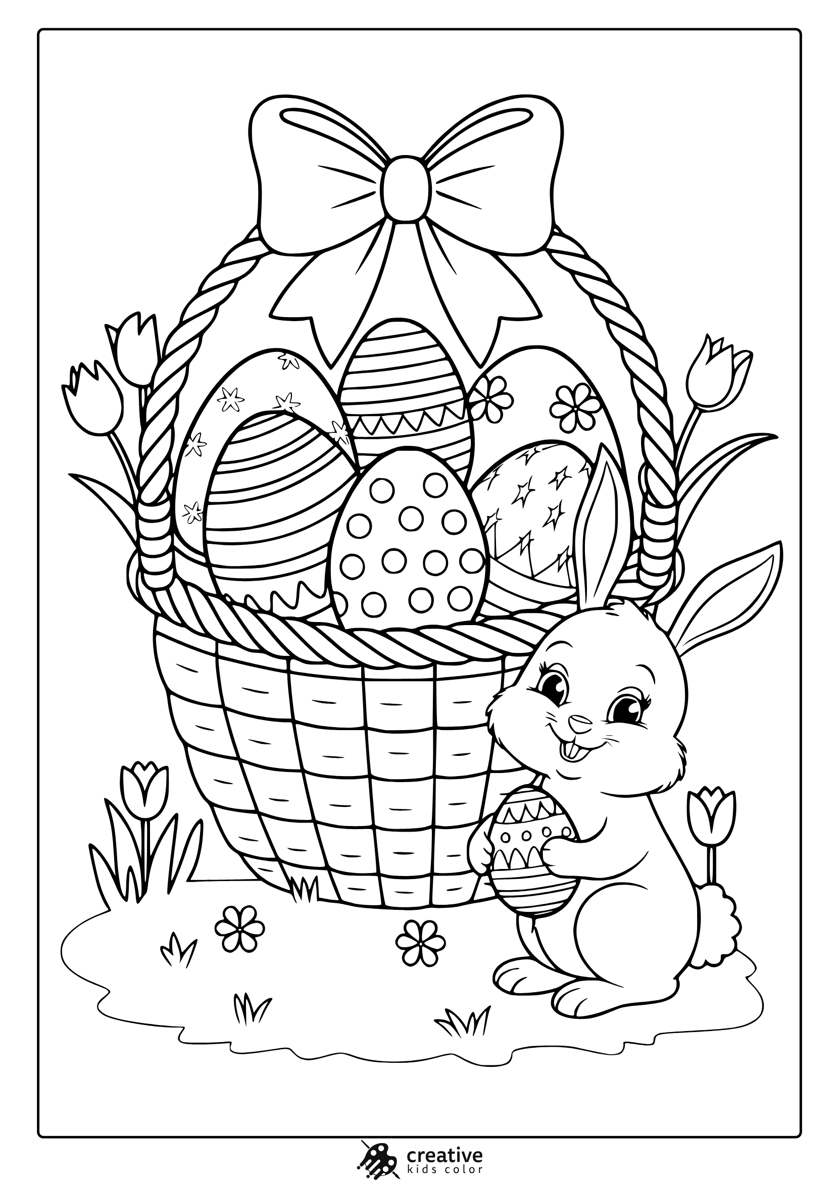 30 Easter Coloring Pages Free Printable PDFs