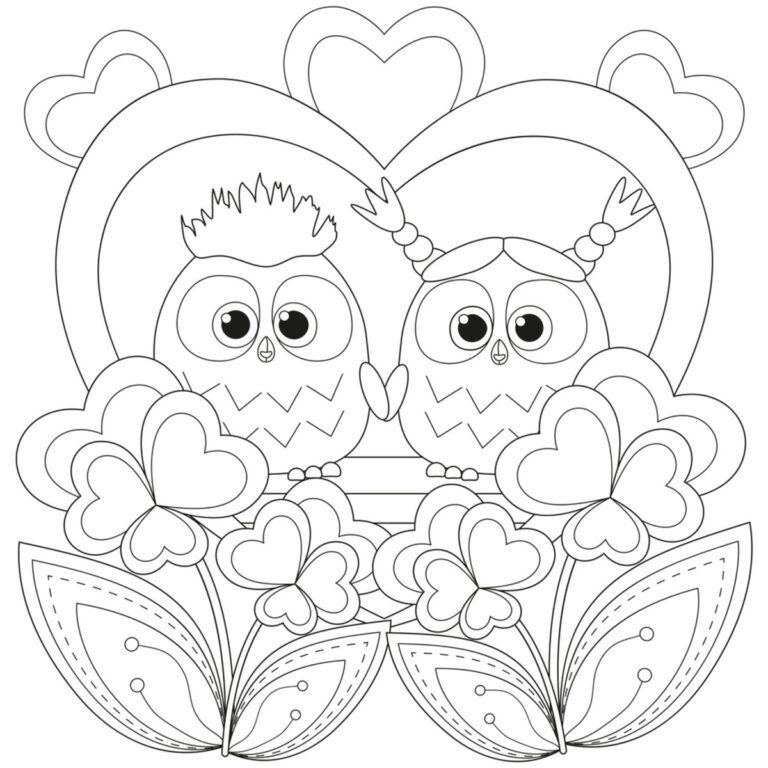 30 Valentine s Day Coloring Pages Free Printable For Kids Adults Parade