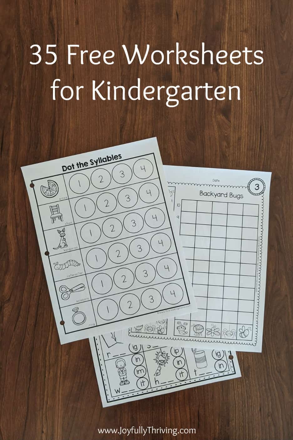 35 No Prep Free Kindergarten Worksheets Activities 35 No Prep Free Kindergarten Worksheets Activities