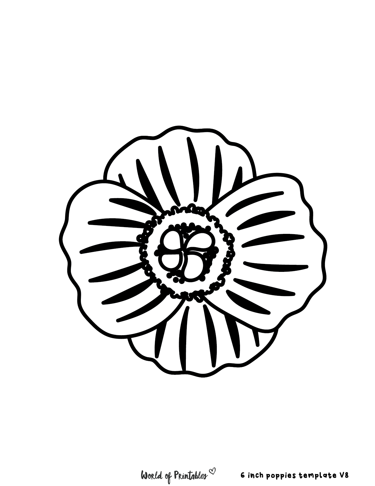 40 Poppy Templates Remembrance Day Activities World Of Printables