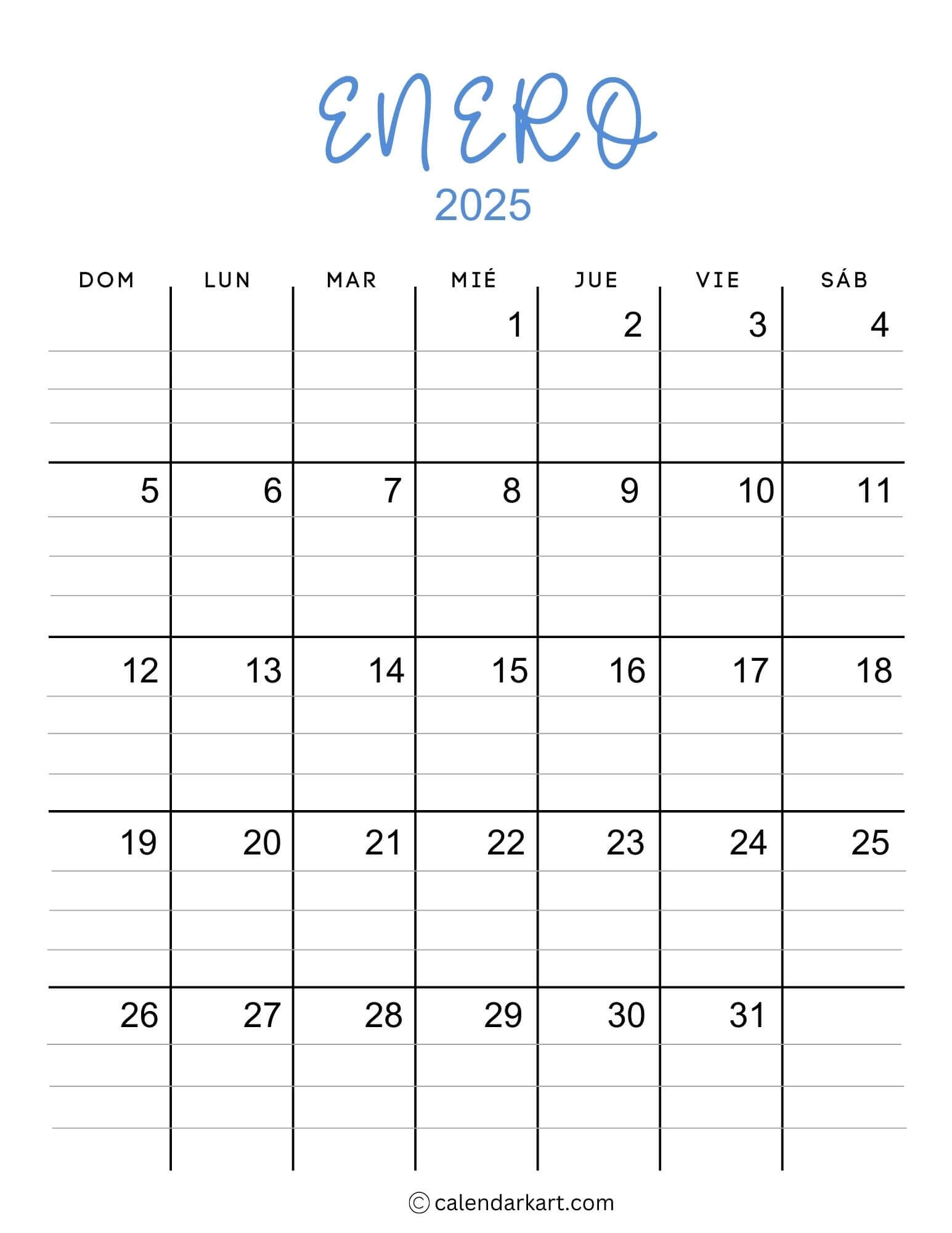 40 Printable January 2025 Calendars Free Pdf Calendarkart 40 Printable January 2025 Calendars Free Pdf Calendarkart