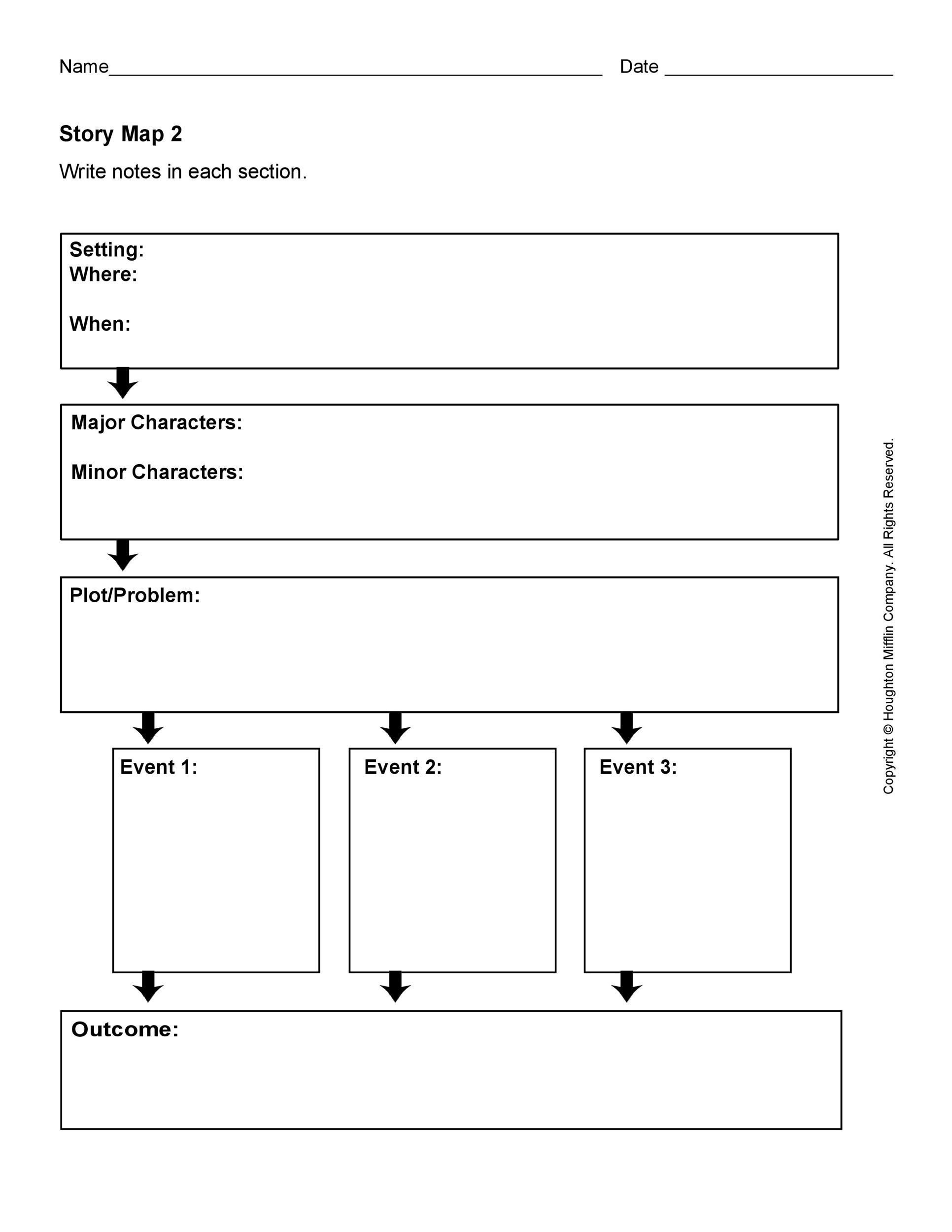 41 Free U0026 Printable Story Map Templates PDF Word PPT