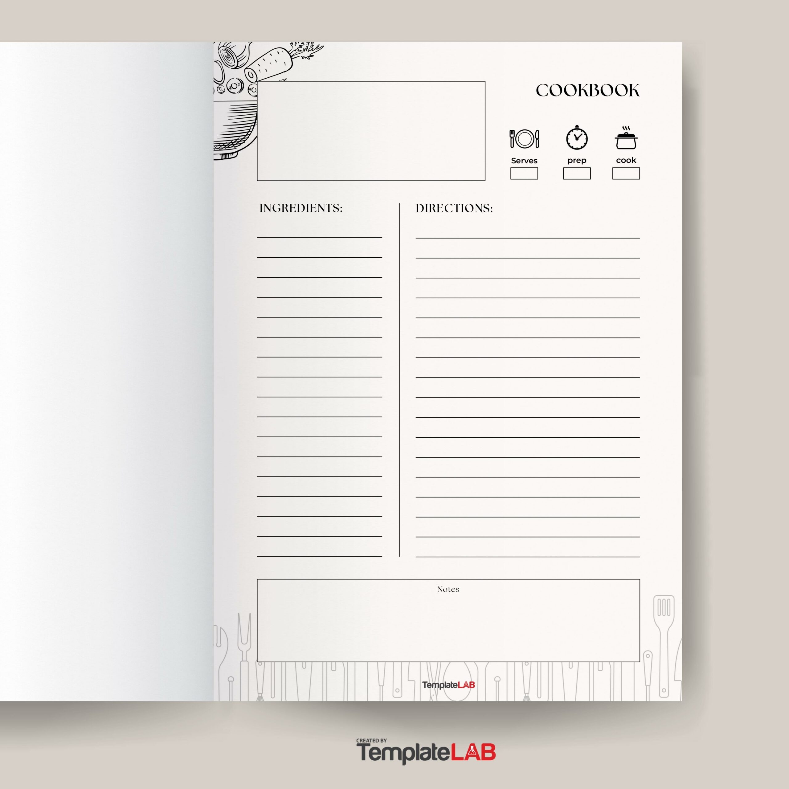 Free Printable Recipe Book Template