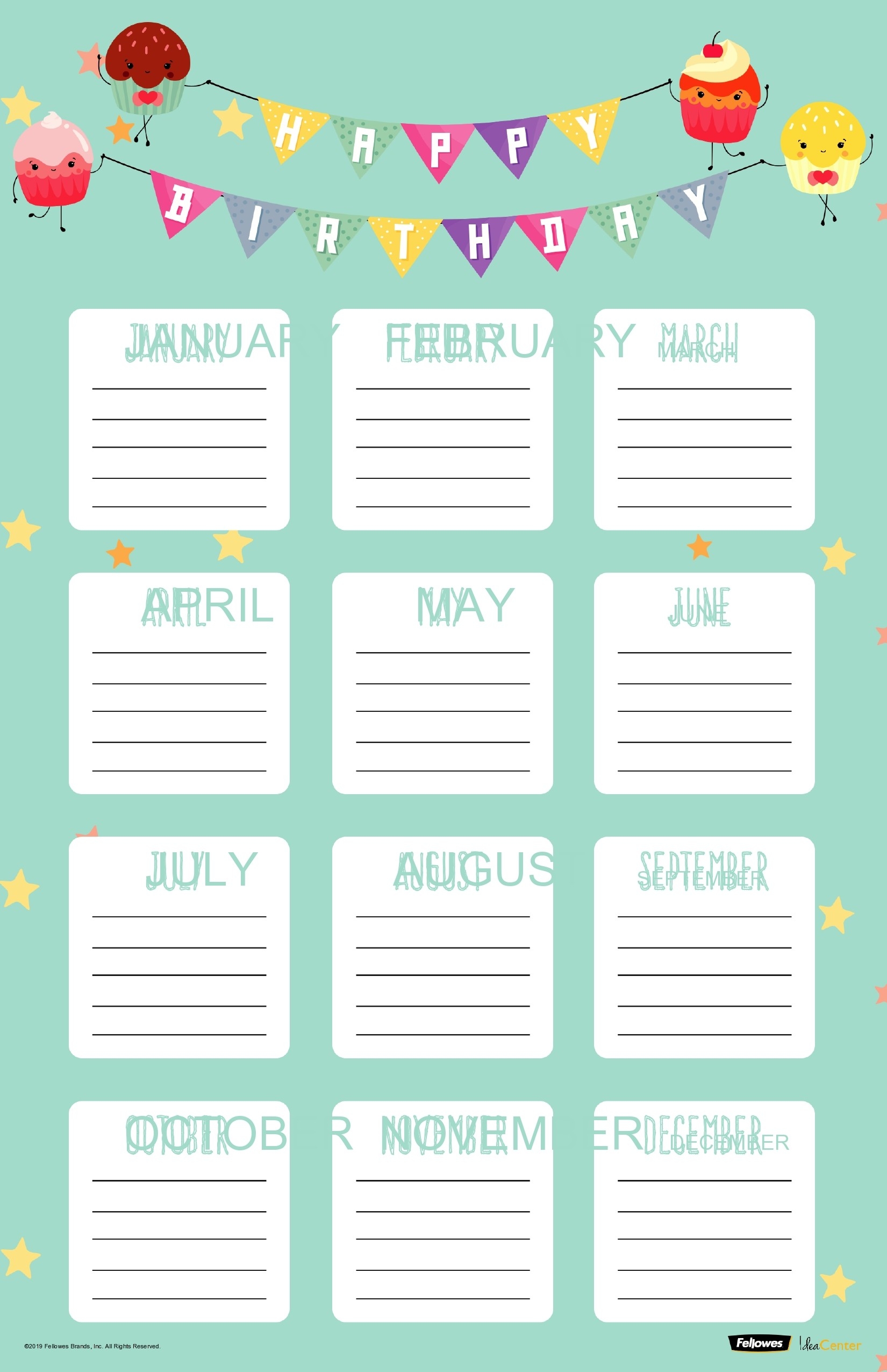 43 Editable Birthday Calendar Templates 100 Free