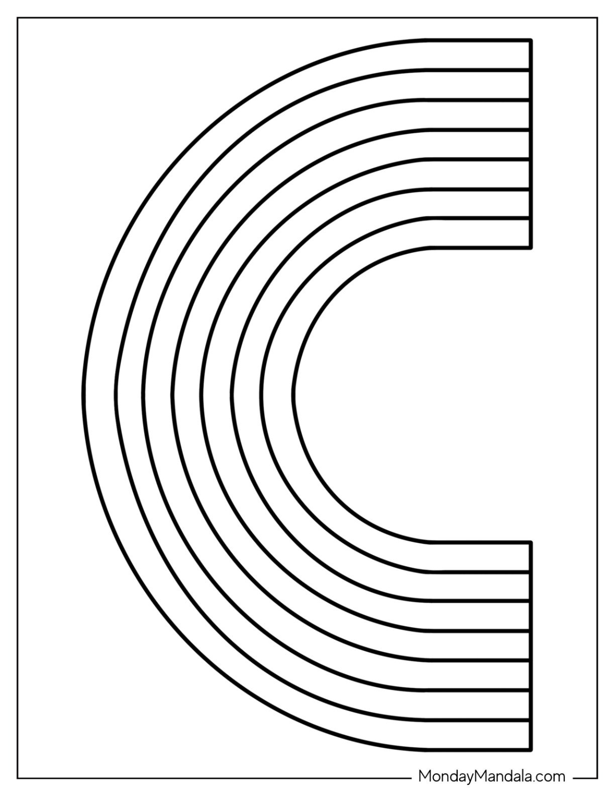 43 Rainbow Templates Free PDF Printables 