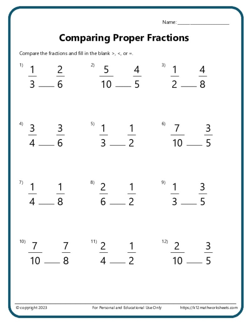 4th Grade Worksheets Printable