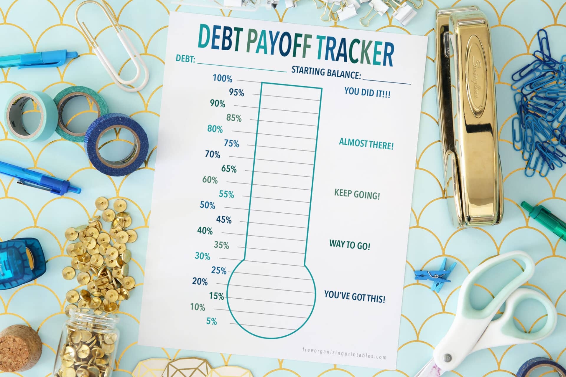 5 Free Debt Payoff Tracker Printables Free Organizing Printables