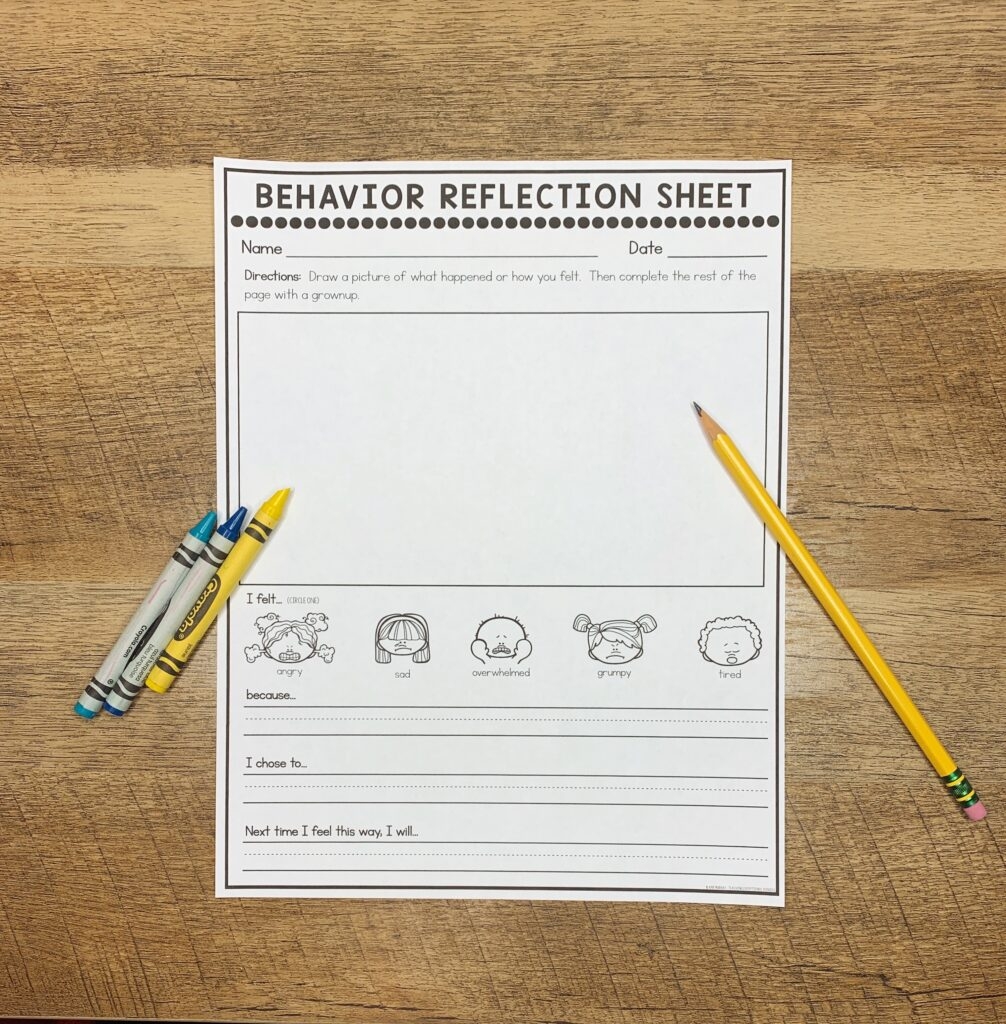 7 Helpful Tips For Using Behavior Reflection Sheets Teaching Exceptional Kinders 7 Helpful Tips For Using Behavior Reflection Sheets Teaching Exceptional Kinders