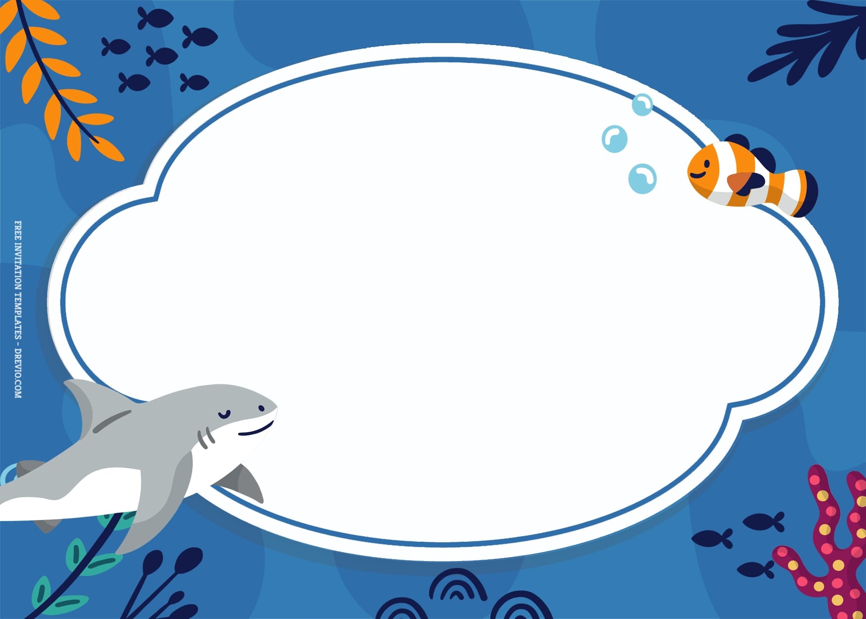 7 Under The Sea Lives Birthday Invitation Templates Download Worksheets Library