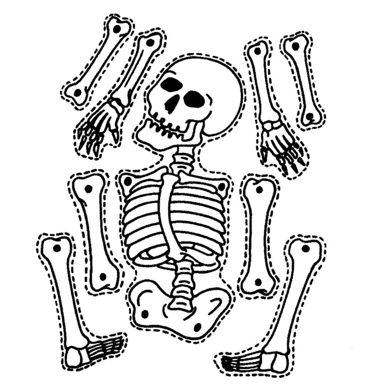 9 Printable Skeleton Crafts Printables 4 Mom