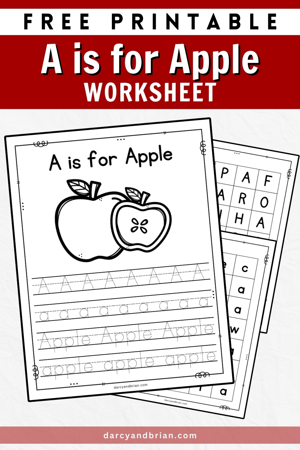 A Is For Apple Worksheet Free Preschool Printable