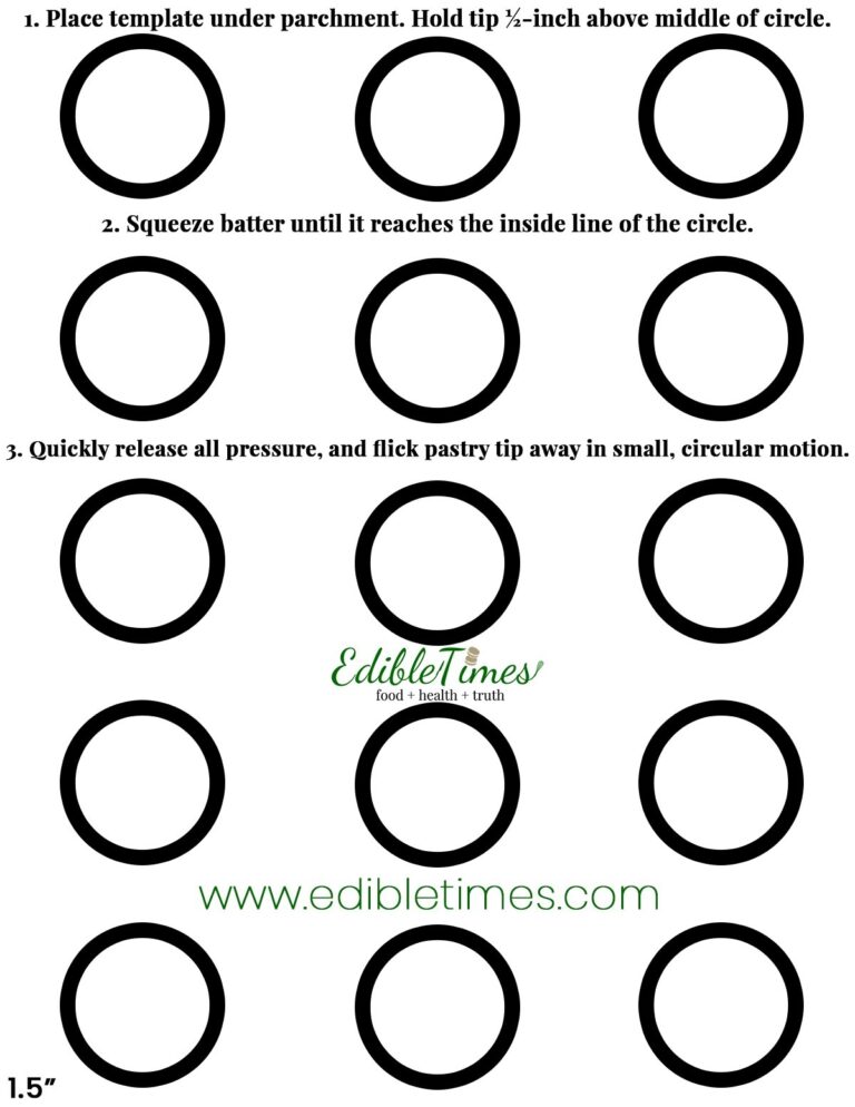 A One Stop Free Shop For Macaron Templates Edible Times