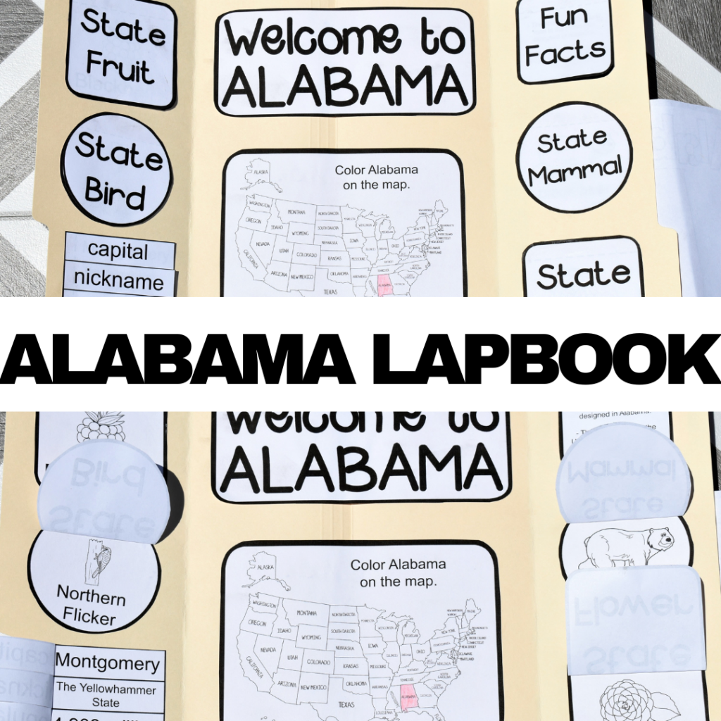 Alabama State Fact File Worksheets