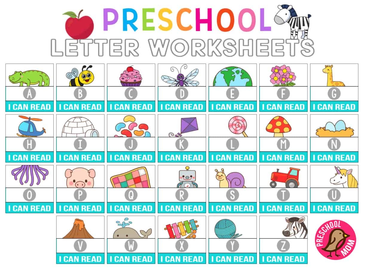Alphabet Worksheets For Kindergarten Free Printable