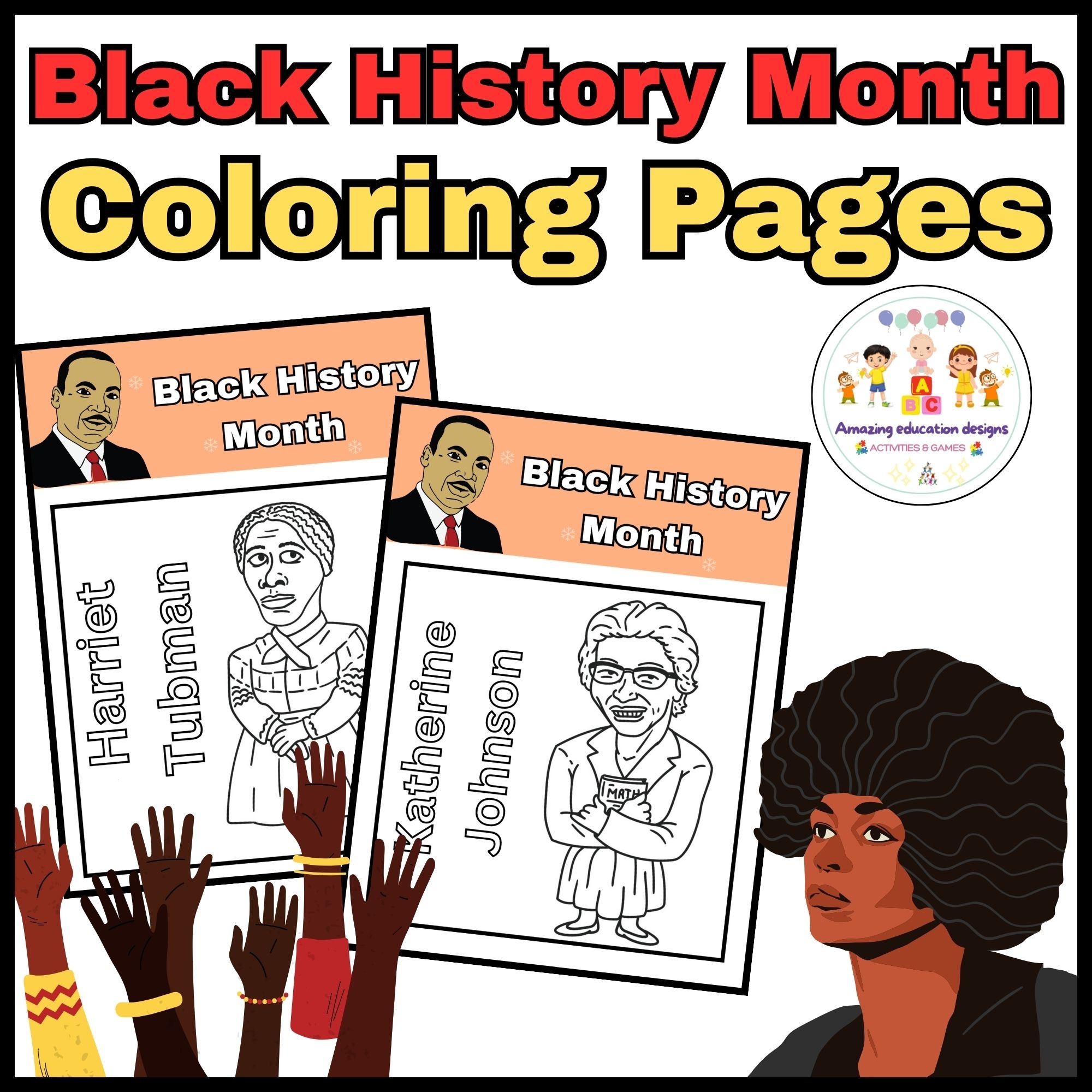 Amazing Coloring Pages Activities Worksheets Black History Month Made By Teachers