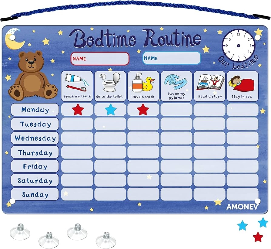 Printable Bedtime Reward Chart