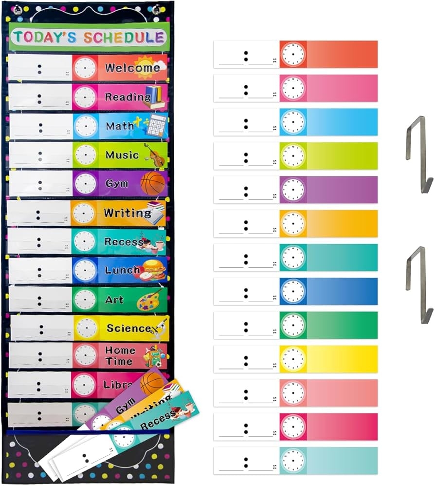 Free Printable Schedule Pocket Chart Template
